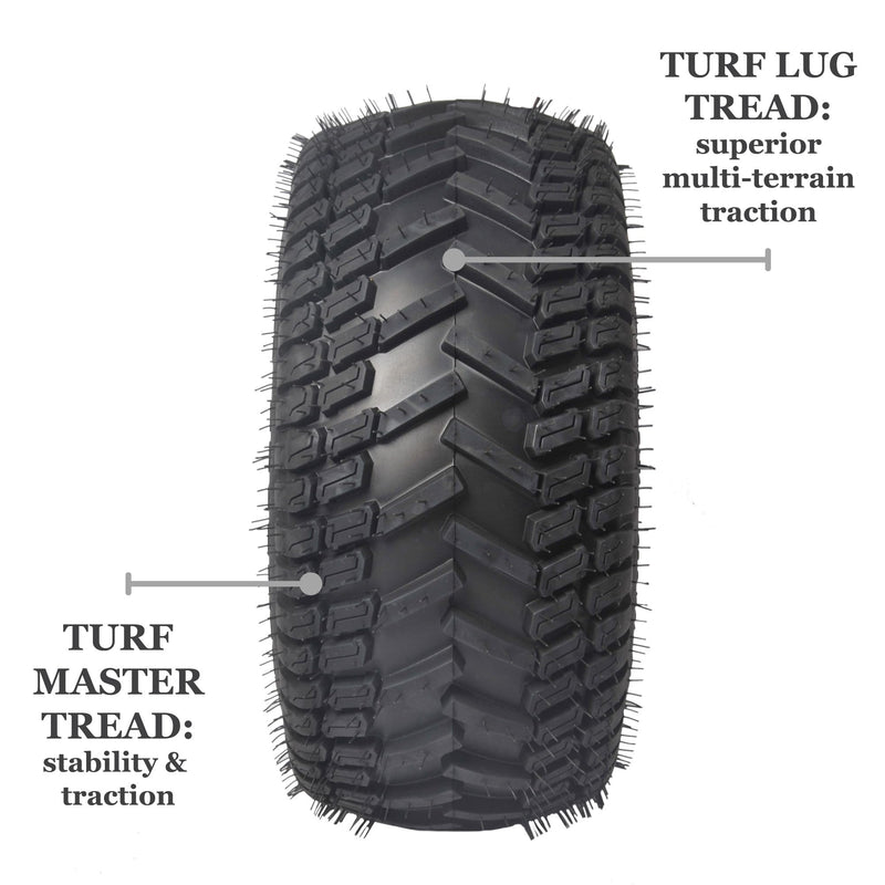 Marastar 18x8.50-8 Golf Cart Turf Tire & Wheel Set – 2 Pack