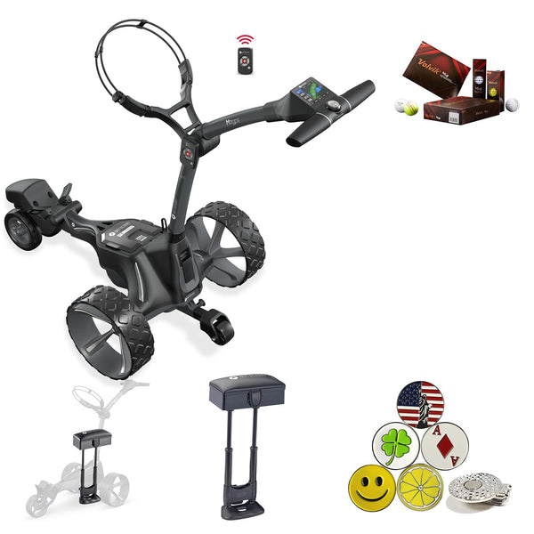 Motocaddy M7 GPS Electric Cart Bundle with Seat & Accessories