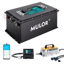 Mulor 48V 100Ah Lithium Golf Cart Battery - Bluetooth & Monitor