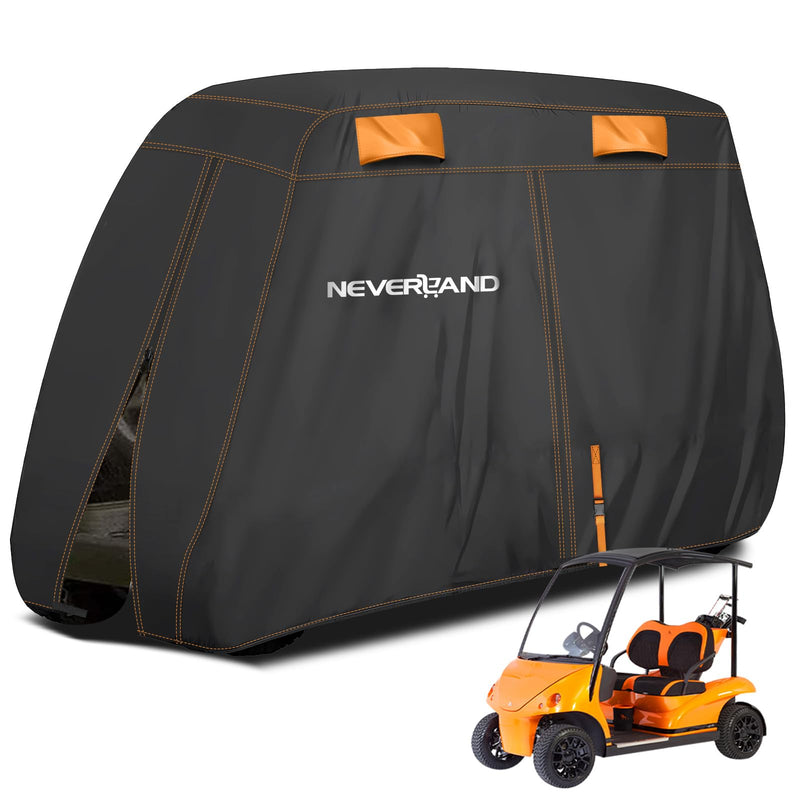 golf cart rain bag cover NEVERLAND 4-Passenger Golf Cart Cover with All-Weather Protection