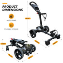 NLIEOPDA Remote Auto-Follow Electric Golf Push Cart