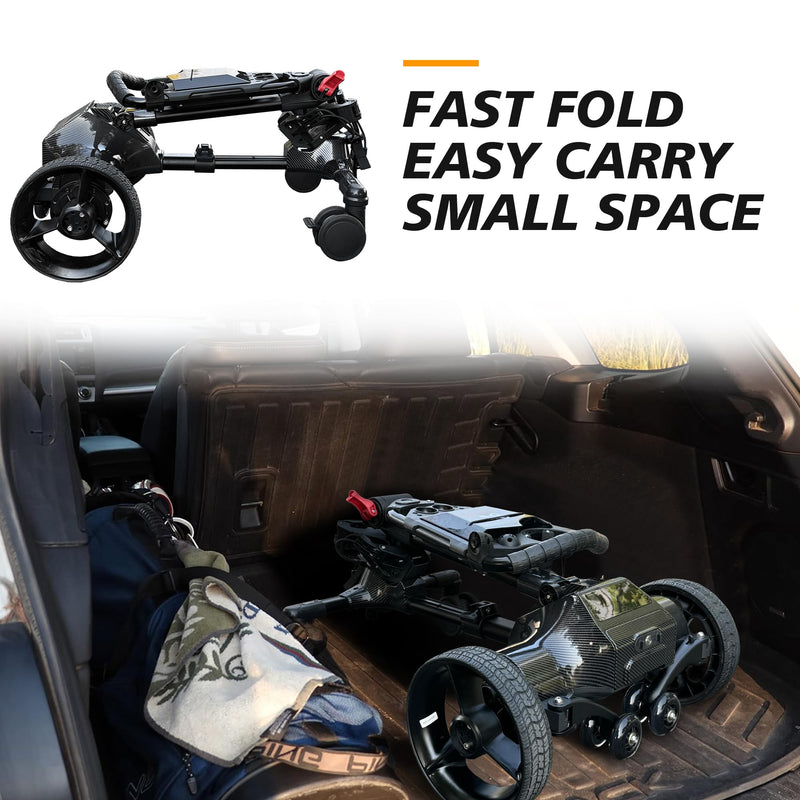NLIEOPDA Remote Auto-Follow Electric Golf Push Cart