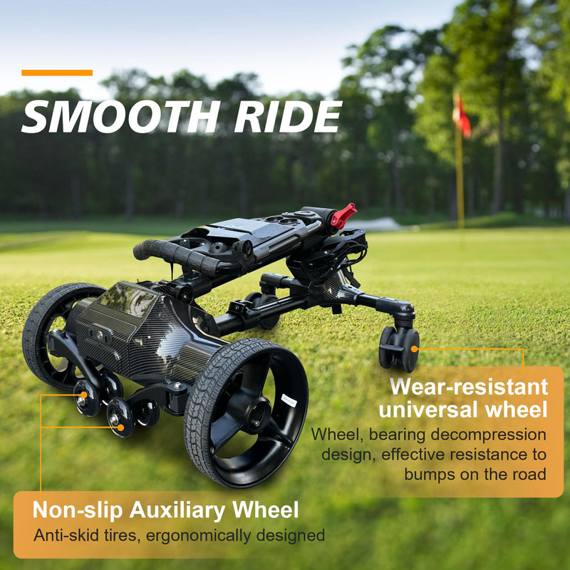 NLIEOPDA Remote Auto-Follow Electric Golf Push Cart