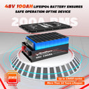 NewtiPower 48V 100Ah Lithium Golf Cart Battery