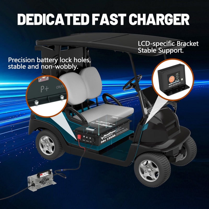 NewtiPower 48V 135Ah Lithium Battery Kit for Golf Carts