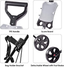 Nightcore Foldable 2-Wheel Golf Push Cart with Brake & Storage