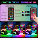 Nilight RGB Golf Cart LED Light Kit with Remote & App