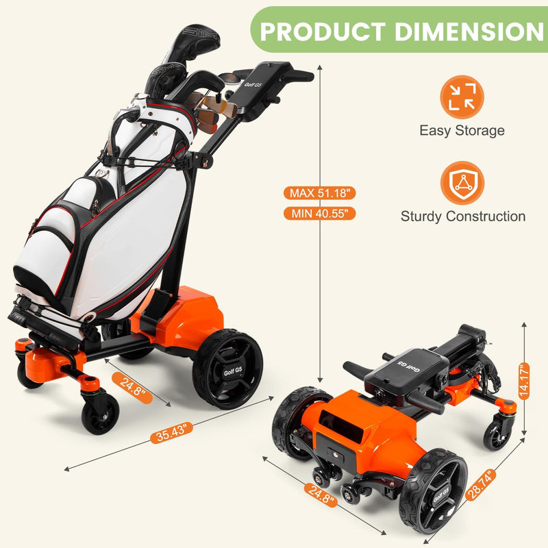 Ntoaujao G5 Electric Golf Cart with Auto-Follow & App Control