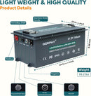 OGRPHY 48V 105Ah Lithium Golf Cart Battery