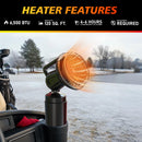 OLFANIX Golf Cart Propane Heater with Cup Holder Mount