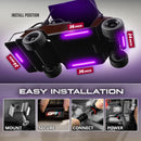 OPT7 Aura LED Golf Cart Underglow Kit with App Control