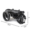 Omada Trilite Lightweight Golf Push Cart – White/Black