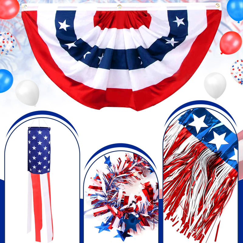 Patriotic Golf Cart Decoration Kit – 4th of July Parade Set