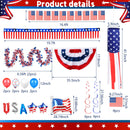 Patriotic Golf Cart Decoration Kit – 4th of July Parade Set