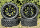 Phantom 14" Golf Cart Wheels & Tires – 4-Pack, All-Terrain
