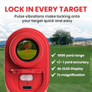 Pinned Prism Slope Golf Rangefinder - Red