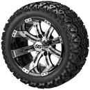RM Cart - 20x10-12 Casino 12” Black Wheels Sierra Sport Tires x 4