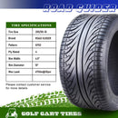 ROADGUIDER 205/50-10 Golf Cart & ATV Tire Set – 4 Pack