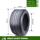 ROADGUIDER Low-Profile 12-Inch Tires for Golf Carts – 215/50/12