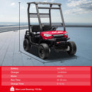 Red 24V Kids Ride-On Golf Cart with Remote & Storage