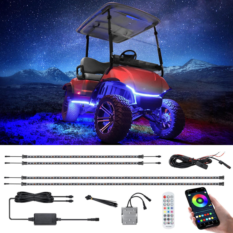 Roykaw Golf Cart LED Underglow Kit with Music Sync