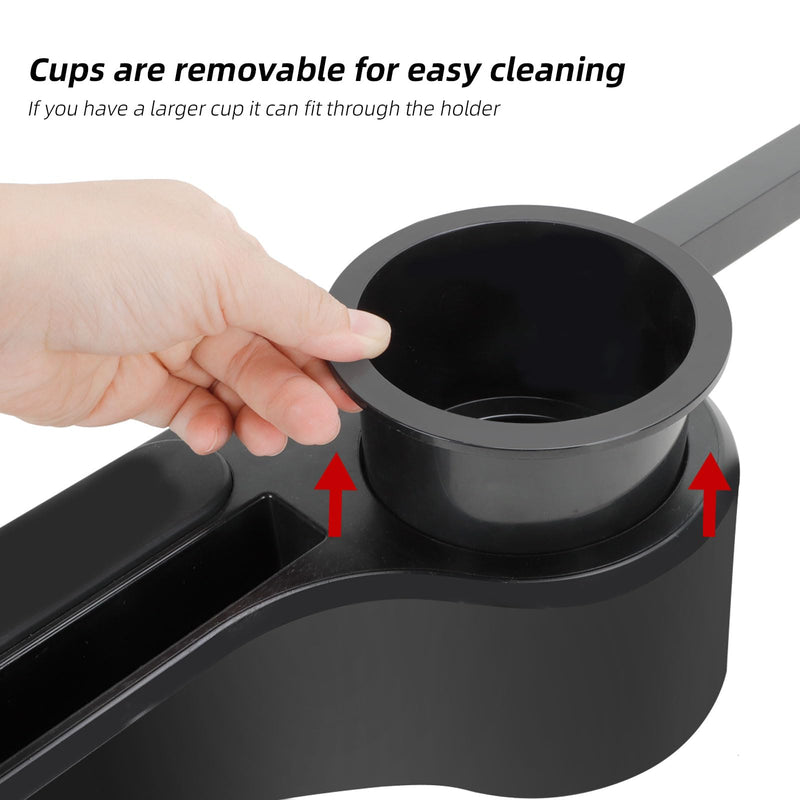 Roykaw Rear Seat Golf Cart Armrests - Cup & Phone Holder – No Drill