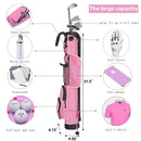Ruthnissi Pink Lightweight Sunday Carry Golf Bag