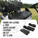 SAMXOMAP Black Vinyl Seat Cover Kit for EZGO TXT (1994–2013)