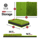 SAPLIZE Foldable Dual-Turf Golf Hitting Mat 23" x 16"