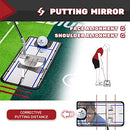 SAPLIZE Two-Speed Putting Mat 10ft with Mirror