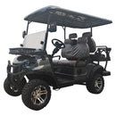SDLANCH Black Luxury Electric Golf Cart with Brown Seats