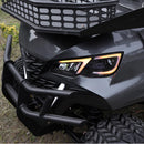 SDLANCH Black Luxury Electric Golf Cart with Brown Seats