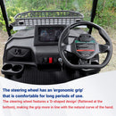 SDLANCH Black Luxury Electric Golf Cart with Brown Seats