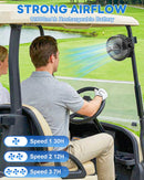 SOQSYS 2-Pack Magnetic Golf Cart Fans