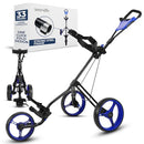 SereneLife 3-Wheel Foldable Golf Push Cart