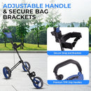 SereneLife 3-Wheel Foldable Golf Push Cart