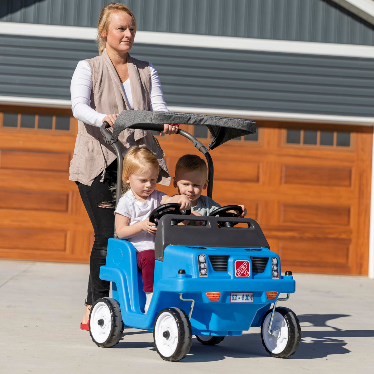 stroller with toddler step Step2 Side-by-Side Toddler Push Golf Cart Stroller