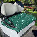 Suobstales Green Golf Cart Seat Towel with Golf Pattern