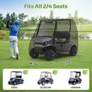 T TGBROS 2–4 Passenger Golf Cart Cover – Waterproof, Black