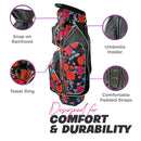 Taboo Fashions Monaco Red Roses Ladies Golf Cart Bag