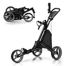 Tangkula 3-Wheel Folding Aluminum Golf Push Cart