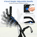 Tangkula 4-Wheel Foldable Golf Cart with Storage & Brake