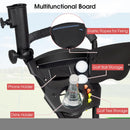 Tangkula Foldable 3-Wheel Golf Push Cart with Storage