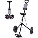 Tangkula Lightweight Foldable 2-Wheel Golf Push Cart