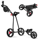 Tangkula Lightweight Golf Cart – Foldable 3-Wheel with Storage