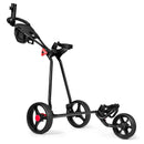 Tangkula Lightweight Golf Cart – Foldable 3-Wheel with Storage