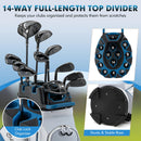 Tangkula Navy Lock Top Golf Cart Bag