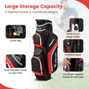 Tangkula Red Lightweight Golf Cart Bag