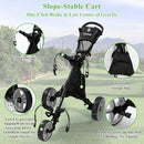 Tivor Lightweight 3-Wheel Golf Push Cart