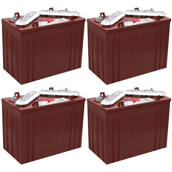 Trojan T-1275 12V Deep Cycle Golf Cart Battery – 4 Pack